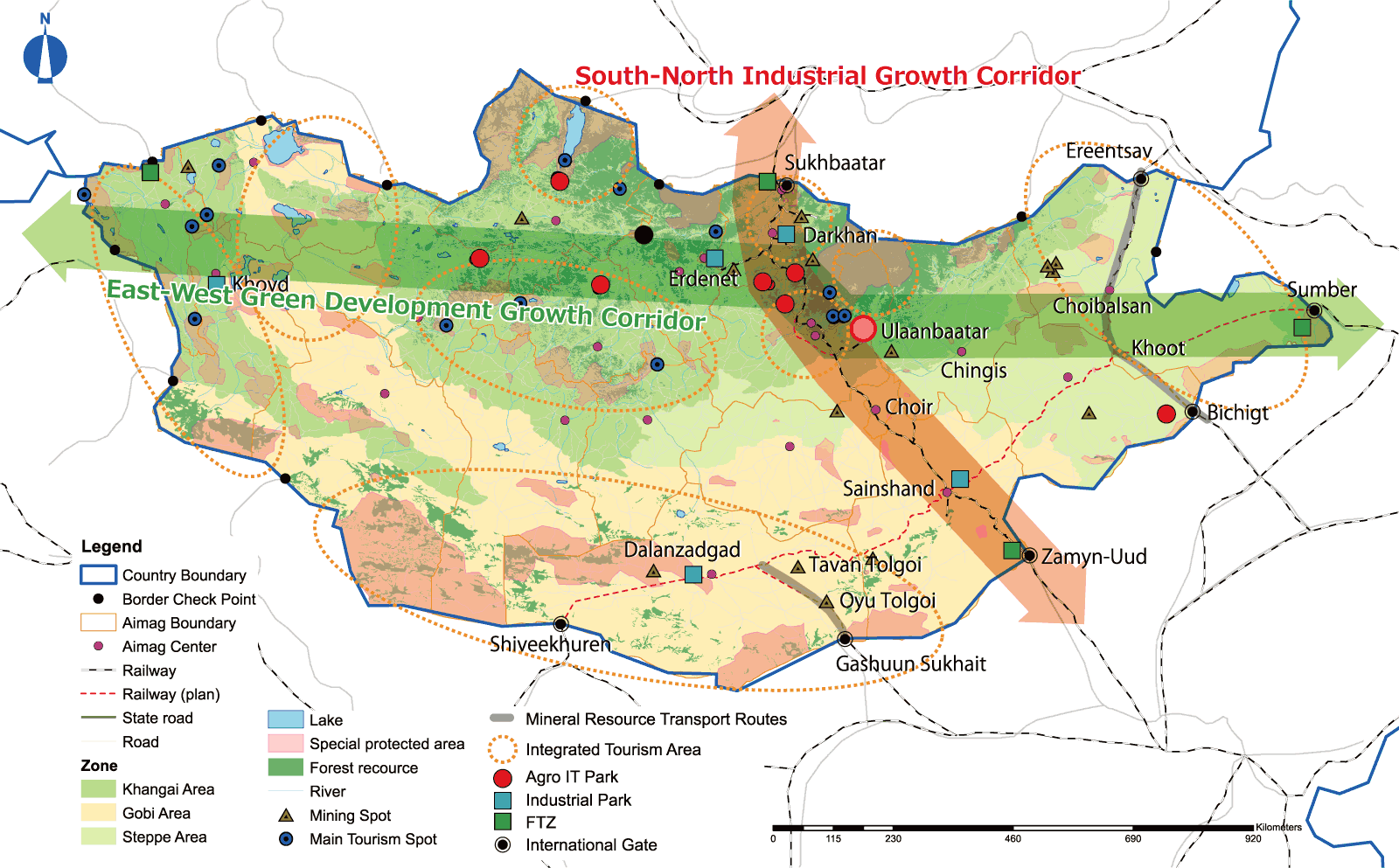 fig. Comprehensive Spatial Plan of Mongolia