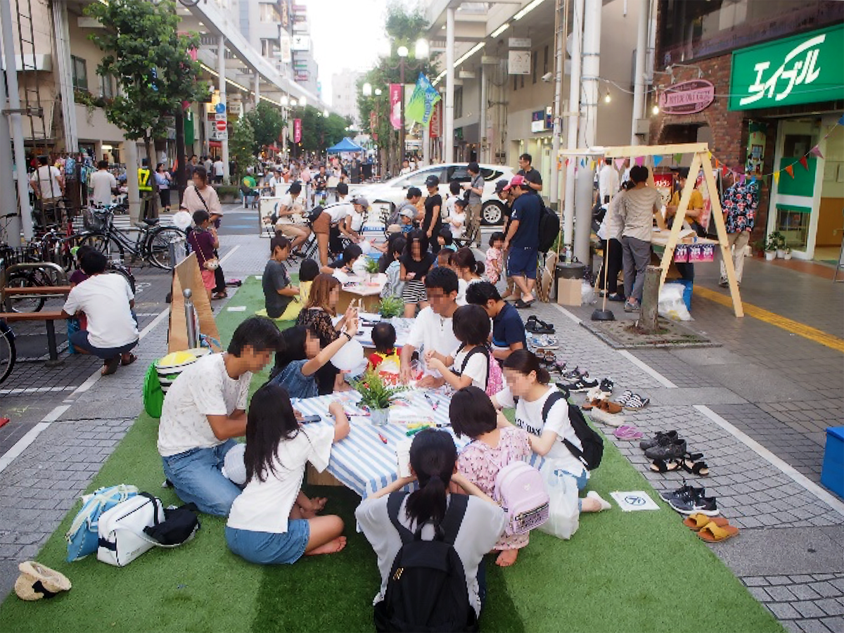 写真：出店した平塚夕暮れ夏祭り