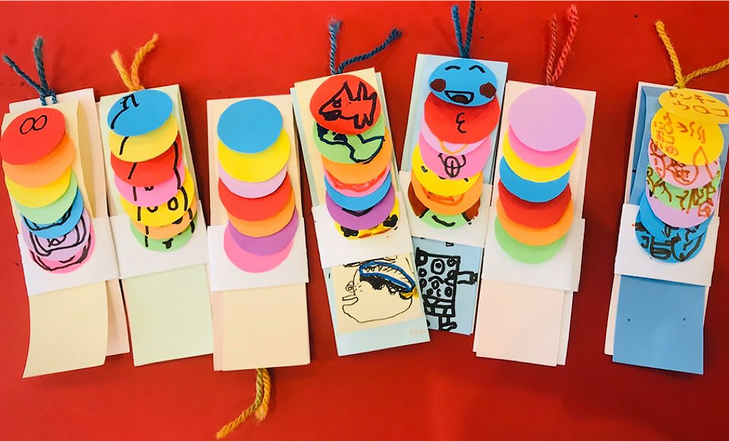 写真:こどもワークショップでできた作品