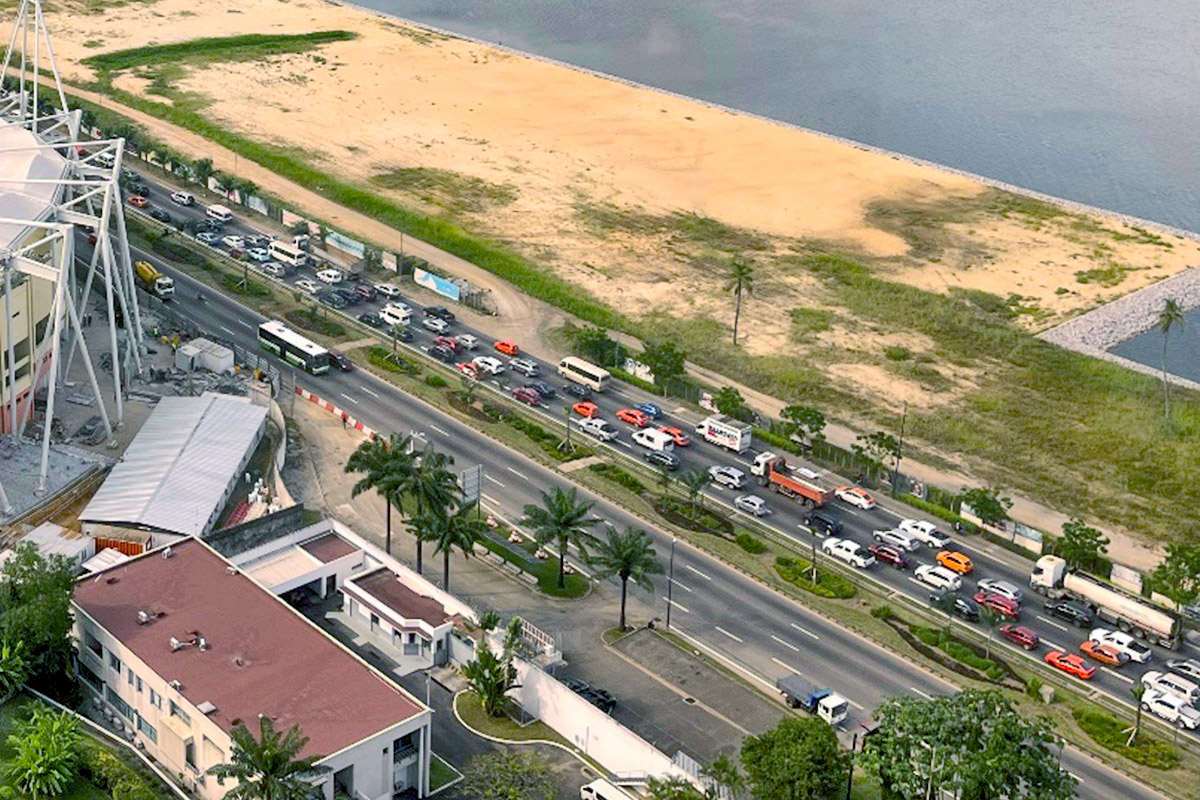 写真：アビジャンの道路事情１