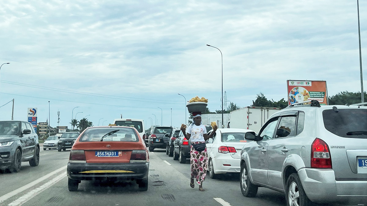 写真：アビジャンの道路事情２