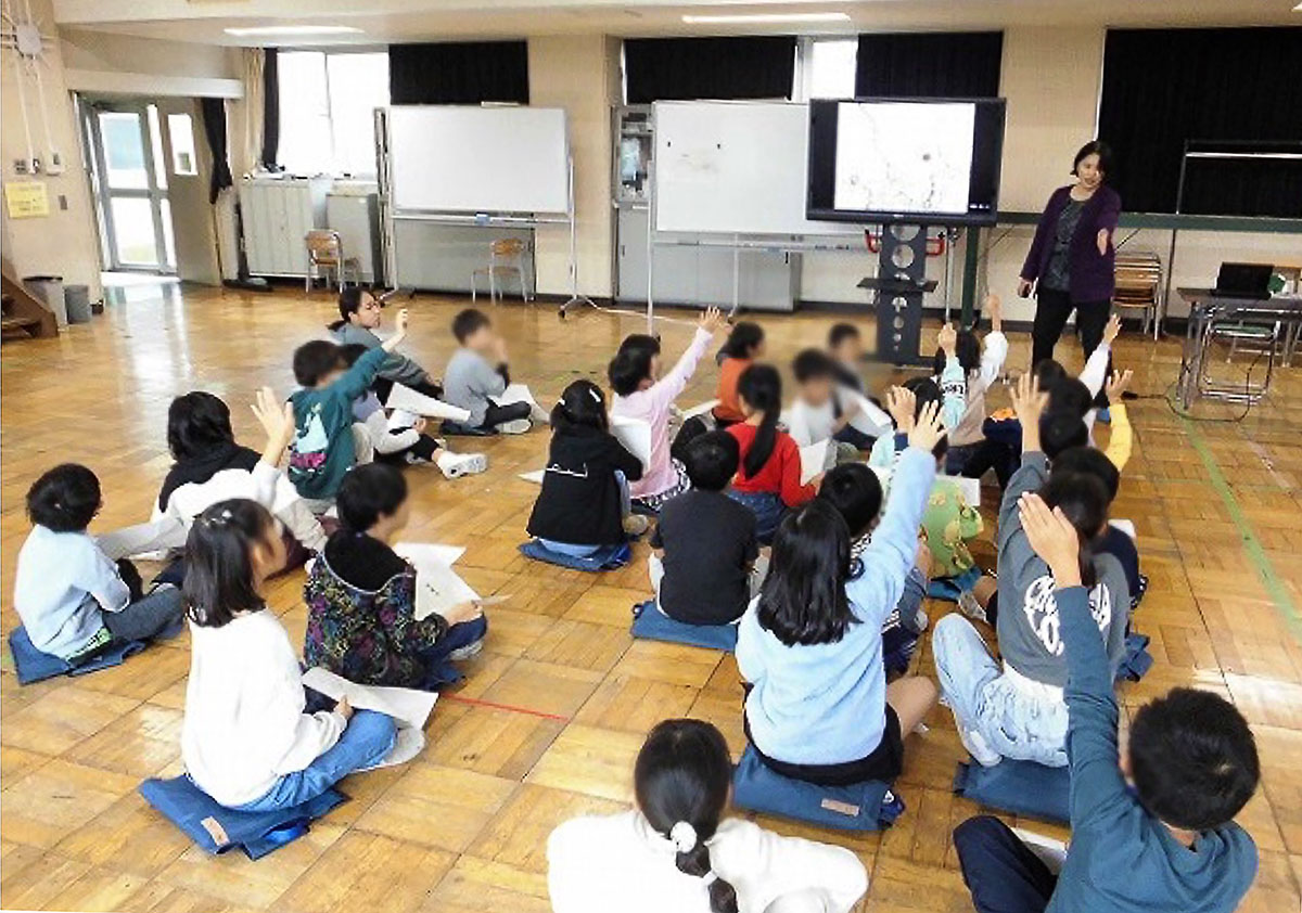 写真:青梅市での座学の様子